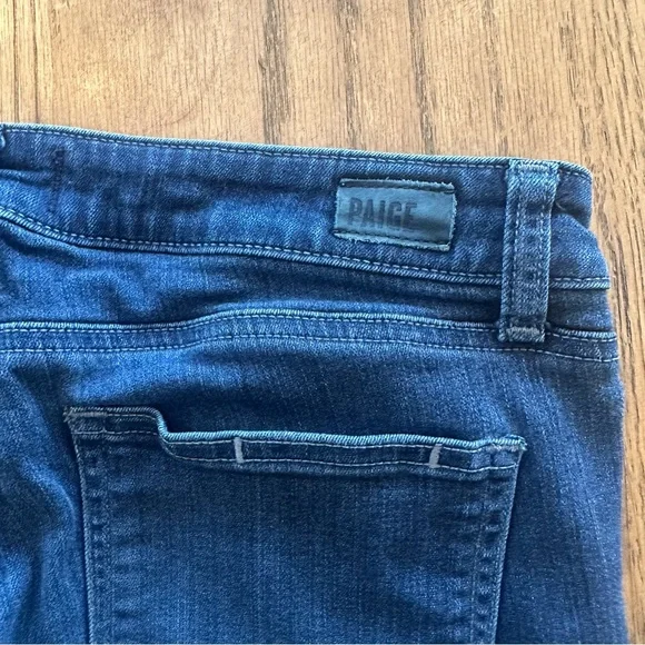 Paige Skyline Skinny Jeans Medium Dark Wash Blue Denim Size 29 Casual - Picture 11 of 12